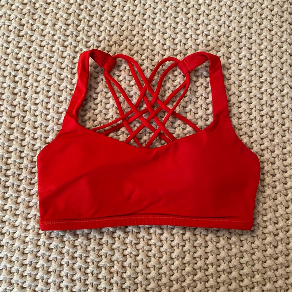SOLD DO NOT BUY Lululemon free to be wild sports bra in red